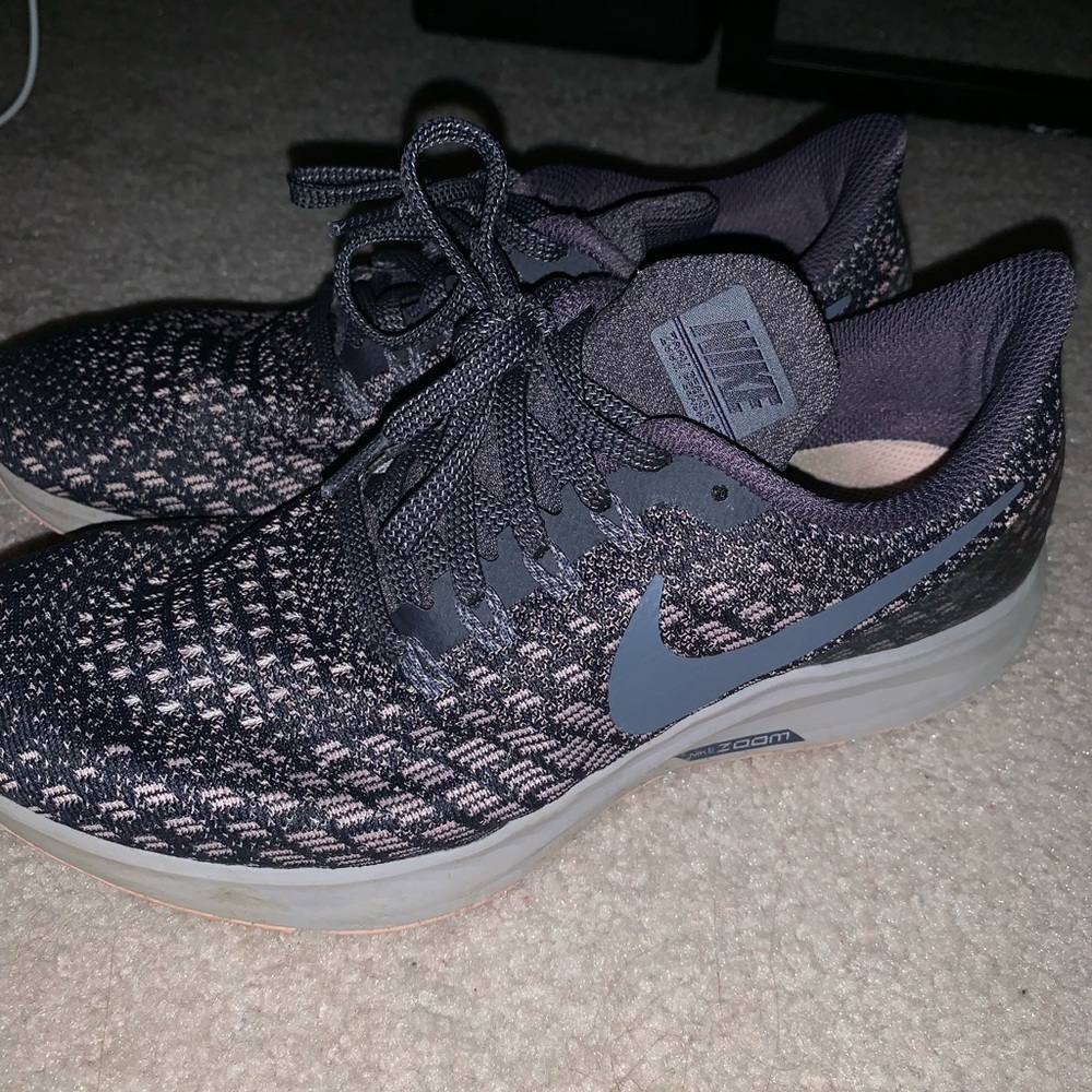 purple/light pink nike sneakers